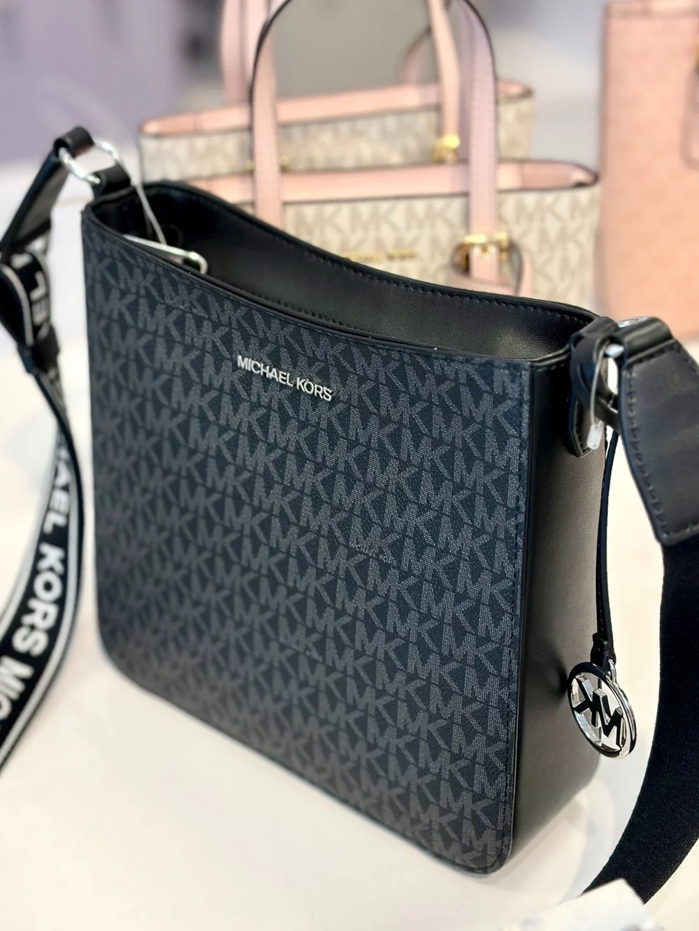 Michael Kors Jet Set Travel Small Signature Logo Crossbody Messenger Bag